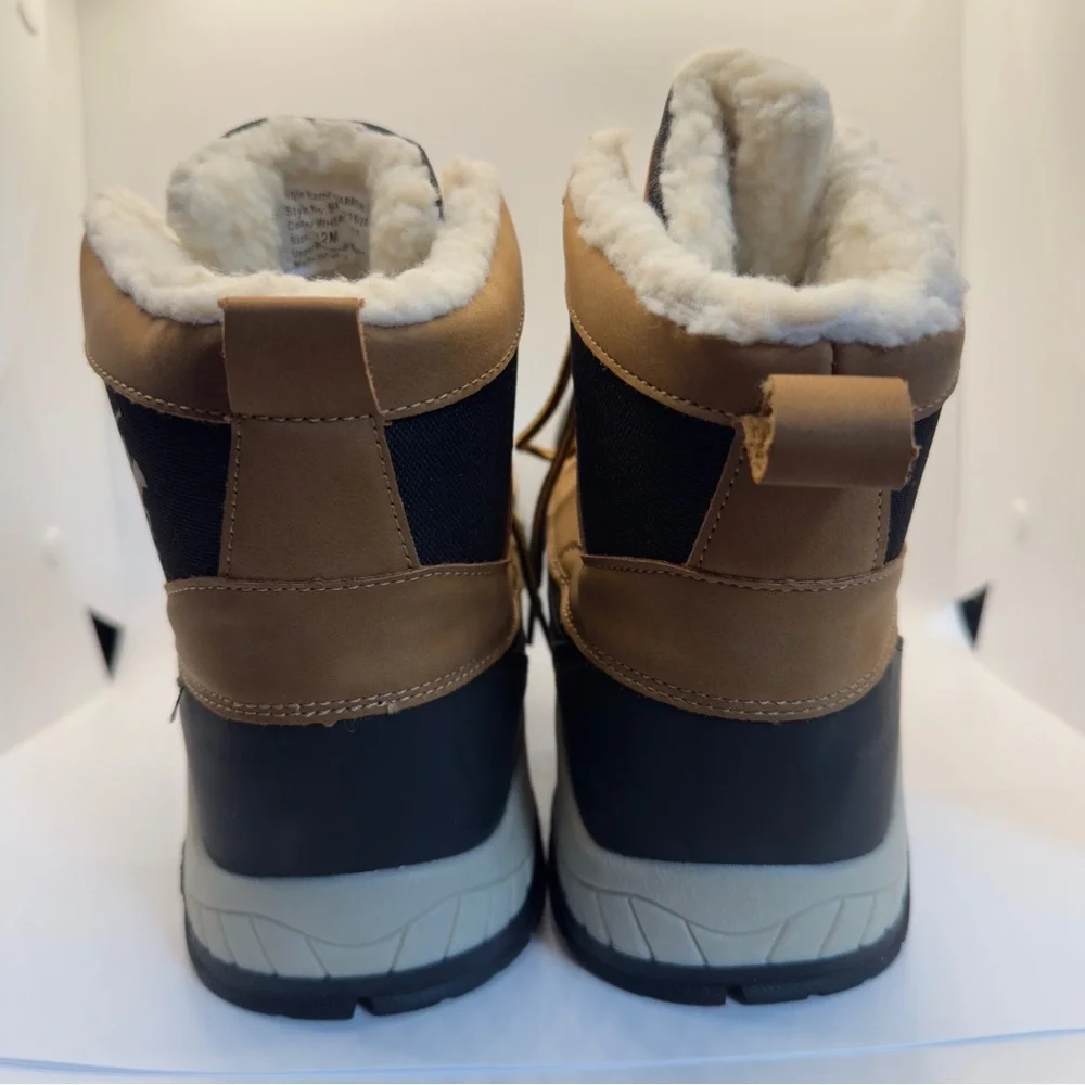 Men's Beverly Hills Polo Club Brown and Black Insulated Winter Boots